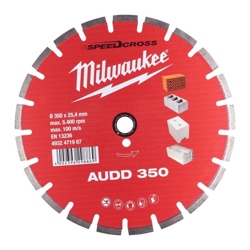 SPEEDCROSSS™ AUDD 350 ΔΙΑΜΑΝΤΟΔΙΣΚΟΣ Ø 350 | Milwaukee 4002396298869 SPEEDCROSSS™ AUDD 350 ΔΙΑΜΑΝΤΟΔΙΣΚΟΣ Ø 350 | Milwaukee 4002396298869