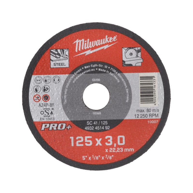 SC 41 / 125 PRO+ ΛΕΠΤΟΣ ΔΙΣΚΟΣ ΛΕΙΑΝΣΗΣ Ø 125mm MILWAUKEE 4932451492 SC 41 / 125 PRO+ ΛΕΠΤΟΣ ΔΙΣΚΟΣ ΛΕΙΑΝΣΗΣ Ø 125mm MILWAUKEE 4932451492
