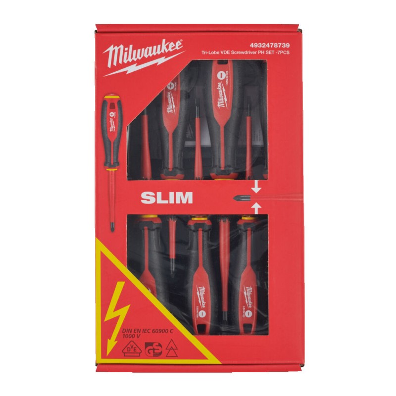 TRI-LOBE VDE ΚΑΤΣΑΒΙΔΙΑ ΣΕΤ 7 ΤΕΜ MILWAUKEE 4932478739 TRI-LOBE VDE ΚΑΤΣΑΒΙΔΙΑ ΣΕΤ 7 ΤΕΜ MILWAUKEE 4932478739