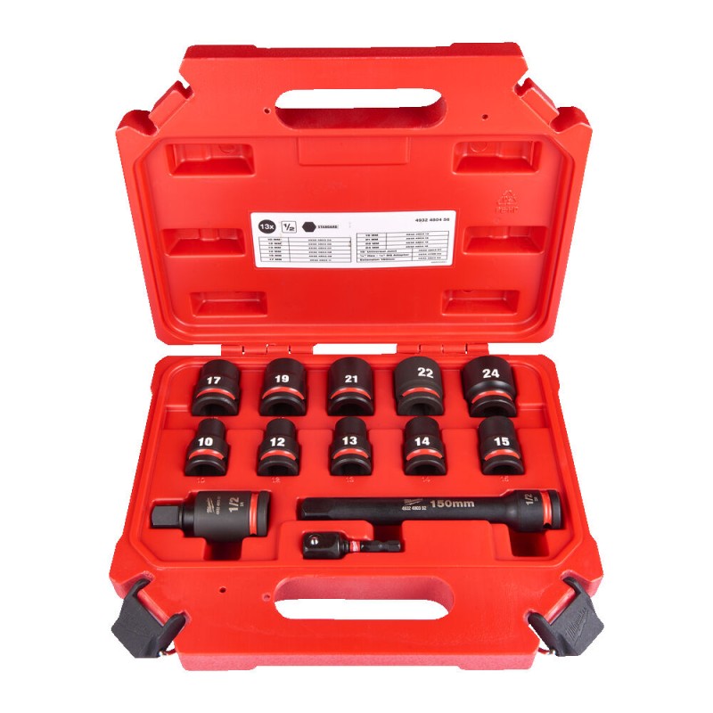 ½" SHOCKWAVE™ SET ΚΑΡΥΔΑΚΙΑ ΚΡΟΥΣΗΣ 13 ΤΕΜ MILWAUKEE 4932480456 ½" SHOCKWAVE™ SET ΚΑΡΥΔΑΚΙΑ ΚΡΟΥΣΗΣ 13 ΤΕΜ MILWAUKEE 4932480456