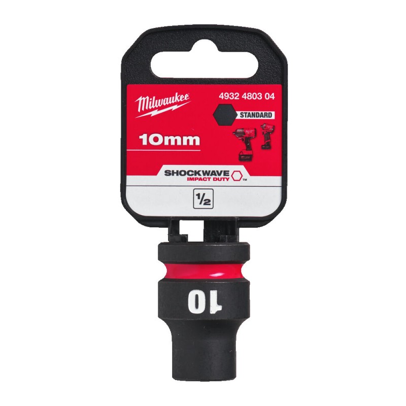 ½" SHOCKWAVE™ ΚΑΡΥΔΑΚΙ ΚΡΟΥΣΗΣ 10mm MILWAUKEE 4932480304 ½" SHOCKWAVE™ ΚΑΡΥΔΑΚΙ ΚΡΟΥΣΗΣ 10mm MILWAUKEE 4932480304