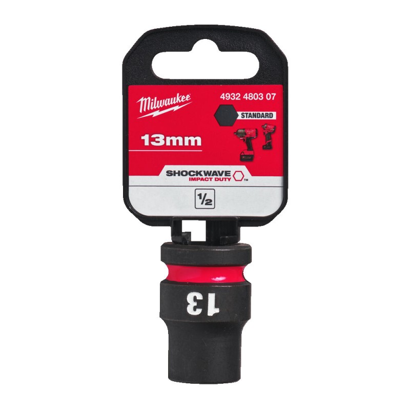 ½" SHOCKWAVE™ ΚΑΡΥΔΑΚΙ ΚΡΟΥΣΗΣ 13mm MILWAUKEE 4932480307 ½" SHOCKWAVE™ ΚΑΡΥΔΑΚΙ ΚΡΟΥΣΗΣ 13mm MILWAUKEE 4932480307