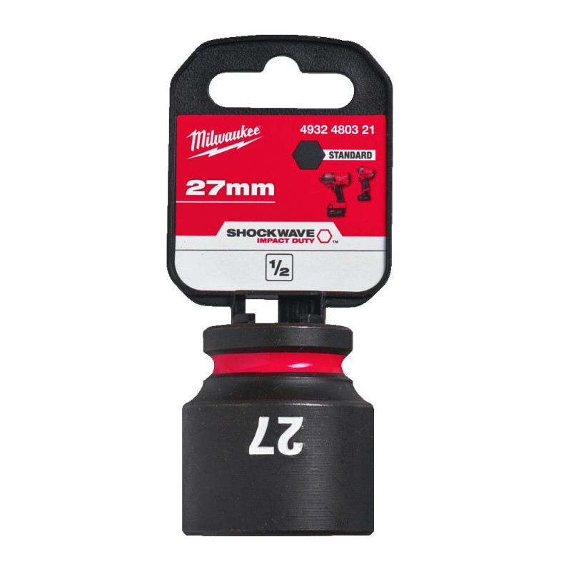 ½" SHOCKWAVE™ ΚΑΡΥΔΑΚΙ ΚΡΟΥΣΗΣ 27mm MILWAUKEE 4932480321 ½" SHOCKWAVE™ ΚΑΡΥΔΑΚΙ ΚΡΟΥΣΗΣ 27mm MILWAUKEE 4932480321