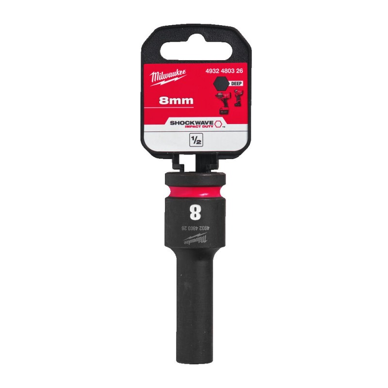 ½” SHOCKWAVE™ ΜΑΚΡΥ ΚΑΡΥΔΑΚΙ ΚΡΟΥΣΗΣ 8mm MILWAUKEE 4932480326 ½” SHOCKWAVE™ ΜΑΚΡΥ ΚΑΡΥΔΑΚΙ ΚΡΟΥΣΗΣ 8mm MILWAUKEE 4932480326