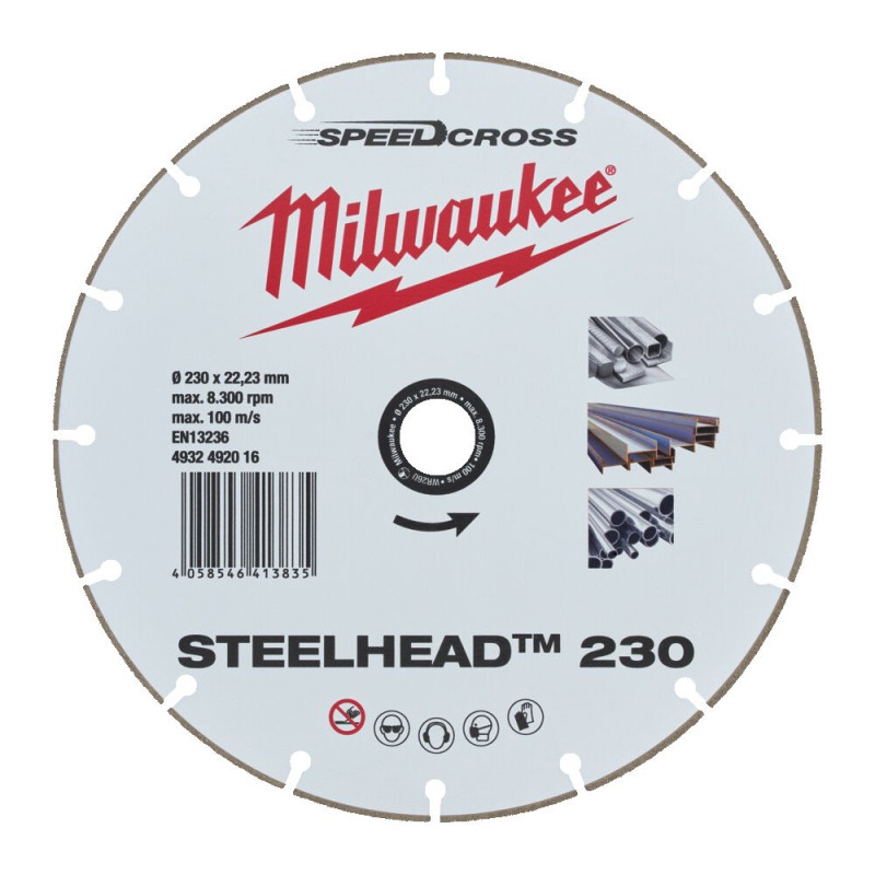 STEELHEAD™ ΔΙΑΜΑΝΤΟΔΙΣΚΟΣ Ø 230 MM | Milwaukee 4932492016 STEELHEAD™ ΔΙΑΜΑΝΤΟΔΙΣΚΟΣ Ø 230 MM | Milwaukee 4932492016