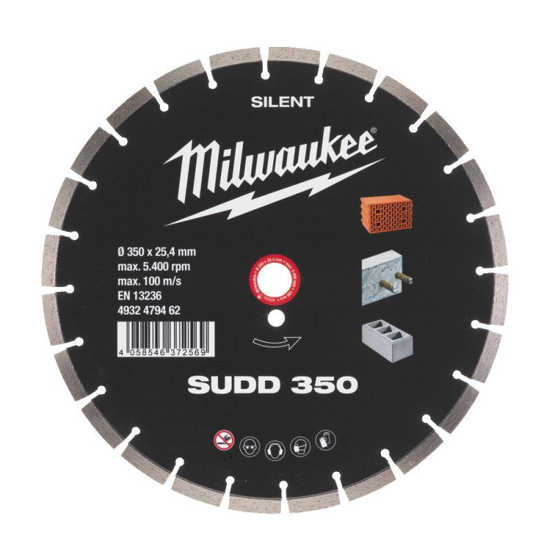 SUDD 350 ΔΙΑΜΑΝΤΟΔΙΣΚΟΣ Ø 350mm MILWAUKEE 4932479462 SUDD 350 ΔΙΑΜΑΝΤΟΔΙΣΚΟΣ Ø 350mm MILWAUKEE 4932479462