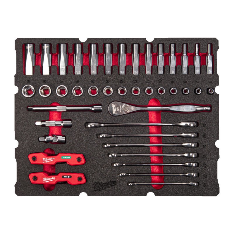 3⁄8 ˝ SET ΚΑΣΤΑΝΙΑ & ΚΑΡΥΔΑΚΙΑ - 55 ΤΕΜ | Milwaukee 4932493640 3⁄8 ˝ SET ΚΑΣΤΑΝΙΑ & ΚΑΡΥΔΑΚΙΑ - 55 ΤΕΜ | Milwaukee 4932493640
