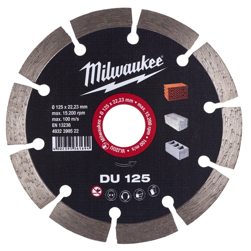 DU 125 ΔΙΑΜΑΝΤΟΔΙΣΚΟΣ Ø 125mm | Milwaukee 4002395361694 DU 125 ΔΙΑΜΑΝΤΟΔΙΣΚΟΣ Ø 125mm | Milwaukee 4002395361694