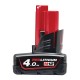M12™ Β4 12V ΜΠΑΤΑΡΙΑ 4.0 AH MILWAUKEE 4932430065 M12™ Β4 12V ΜΠΑΤΑΡΙΑ 4.0 AH MILWAUKEE 4932430065