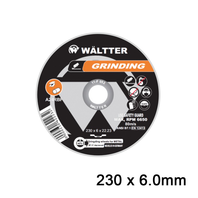 Δίσκος Λείανσης Σιδήρου / INOX WALTTER 230x6.0mm | WÄLTTER