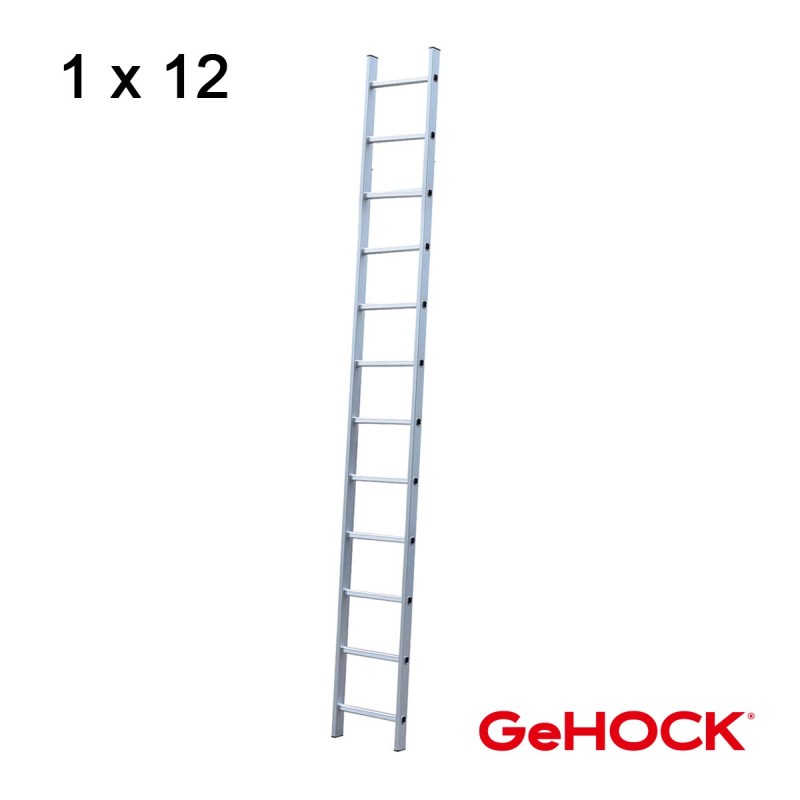 Μονή Σκάλα Αλουμινίου 1 x 12 Σκαλοπάτια GeHOCK | GeHOCK | 605012 Μονή Σκάλα Αλουμινίου 1 x 12 Σκαλοπάτια GeHOCK | GeHOCK | 605012