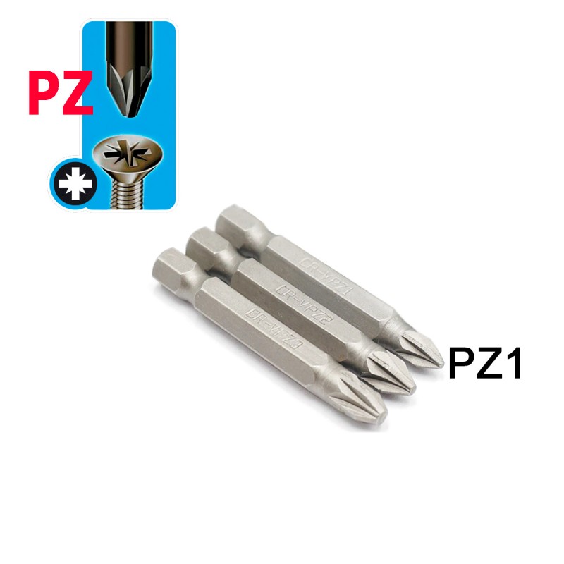 Κατσαβιδόμυτες 1/4" PZ1x50mm | ΚΙΝΑ