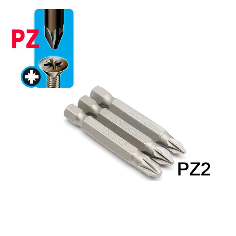 Κατσαβιδόμυτες 1/4" PZ2x50mm | ΚΙΝΑ