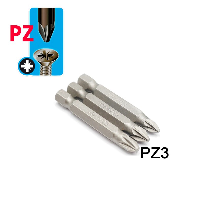 Κατσαβιδόμυτες 1/4" PZ3x50mm | ΚΙΝΑ