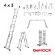 Πολυμορφική Σκάλα Αλουμινίου 4 x 3 GeHOCK | GeHOCK