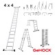 Πολυμορφική Σκάλα Αλουμινίου 4 x 4 GeHOCK | GeHOCK | 9351475 Πολυμορφική Σκάλα Αλουμινίου 4 x 4 GeHOCK | GeHOCK | 9351475