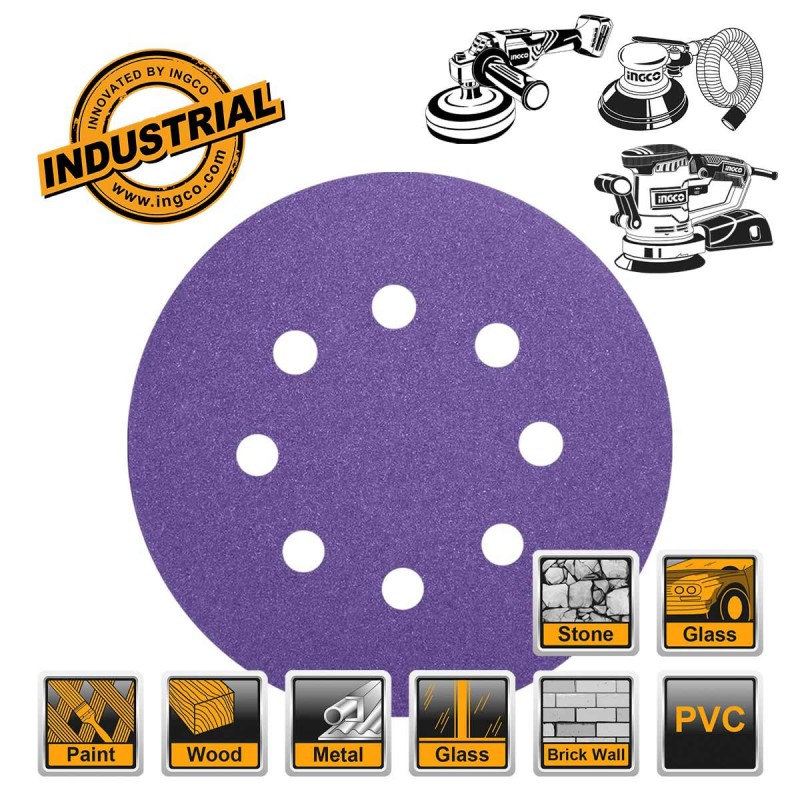 Φύλλα Λείανσης Τριβείου Φ 150mm Σετ 10 τεμ. | INGCO