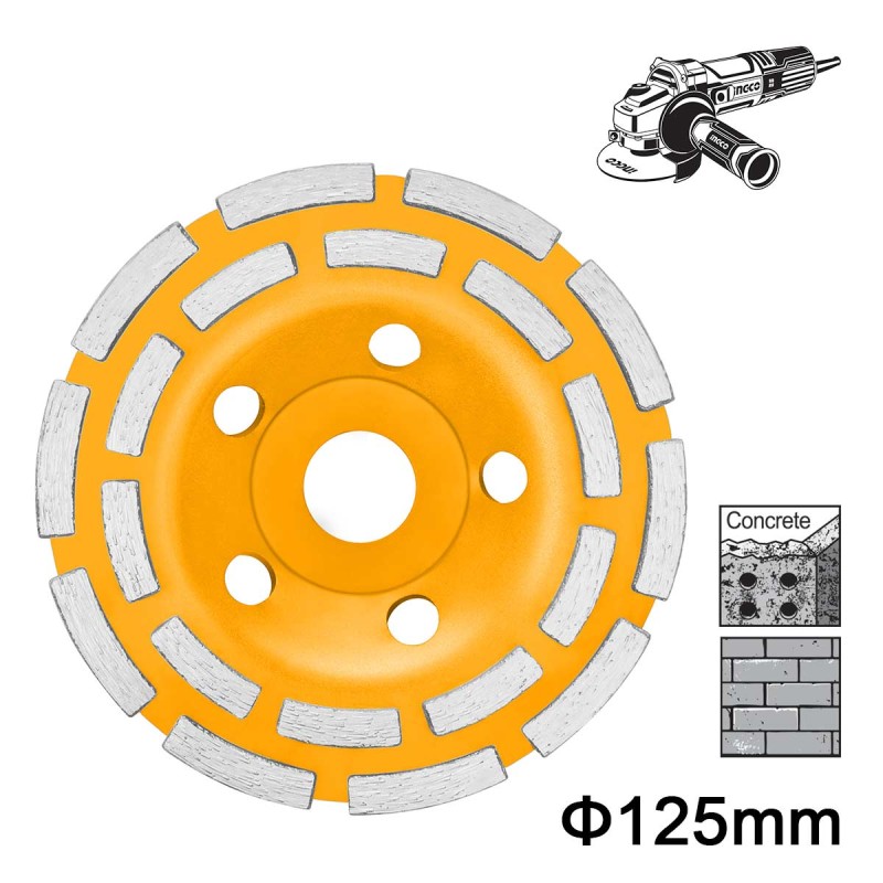 Δίσκος Λείανσης Δομικών Υλικών 125mm | INGCO