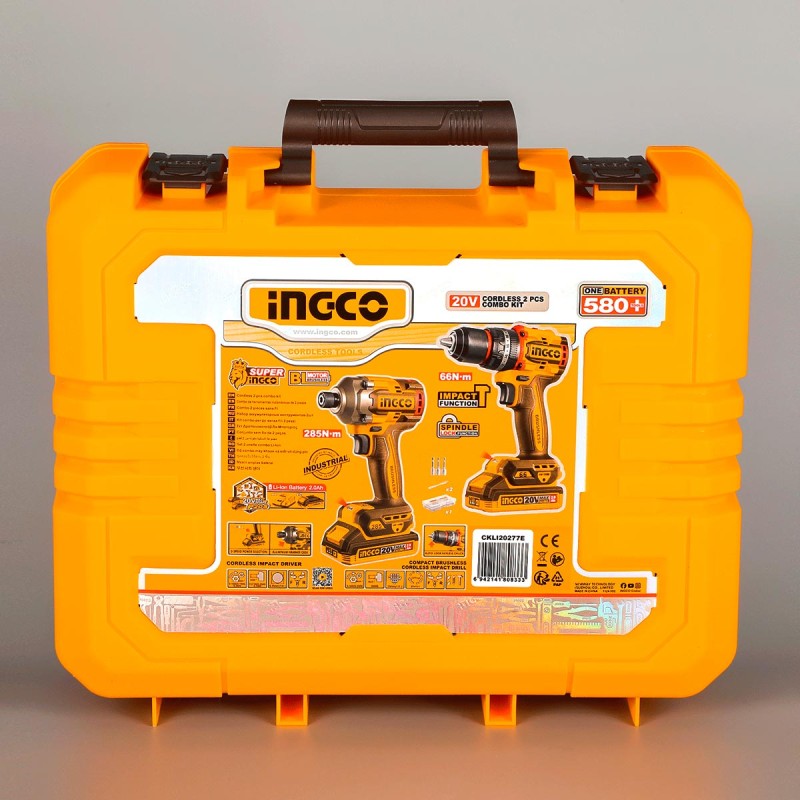 Εργαλεία Compact Μπαταρίας 20V Li-Ion Σετ 2 τεμ. | INGCO | CKLI20277E Εργαλεία Compact Μπαταρίας 20V Li-Ion Σετ 2 τεμ. | INGCO | CKLI20277E