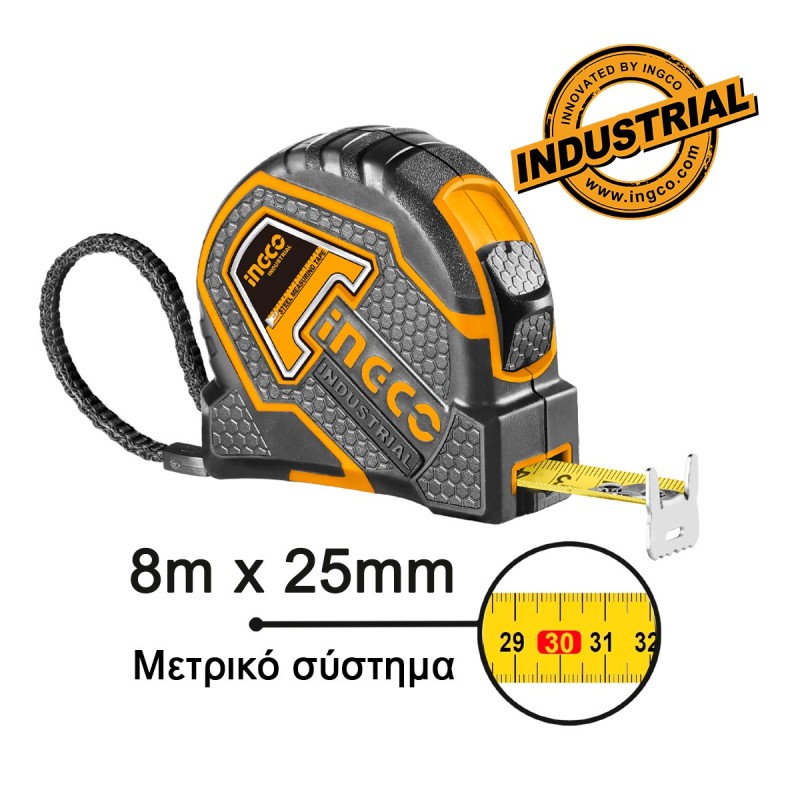 Μετροταινία 8m x 25mm | INGCO | HSMT8808.1 Μετροταινία 8m x 25mm | INGCO | HSMT8808.1