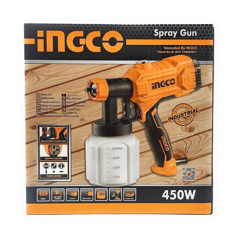 Πιστόλι Βαφής Ηλεκτρικό 450W | INGCO | SPG3508 Πιστόλι Βαφής Ηλεκτρικό 450W | INGCO | SPG3508