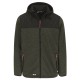 BORES FLEECE JACKET DARK KHAKI / BLACK XL BORES FLEECE JACKET DARK KHAKI / BLACK XL