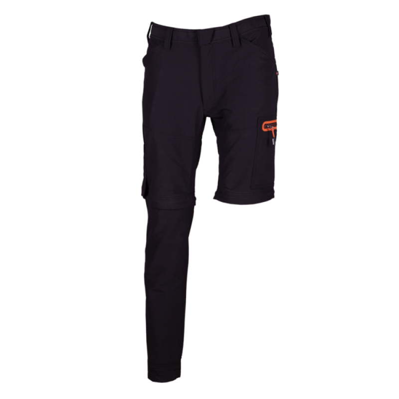 TORNADO ZIP OFF TROUSERS BLACK 48