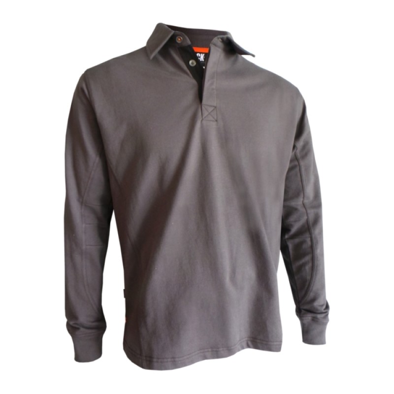 TROJA POLO LONG SLEEVES GREY L