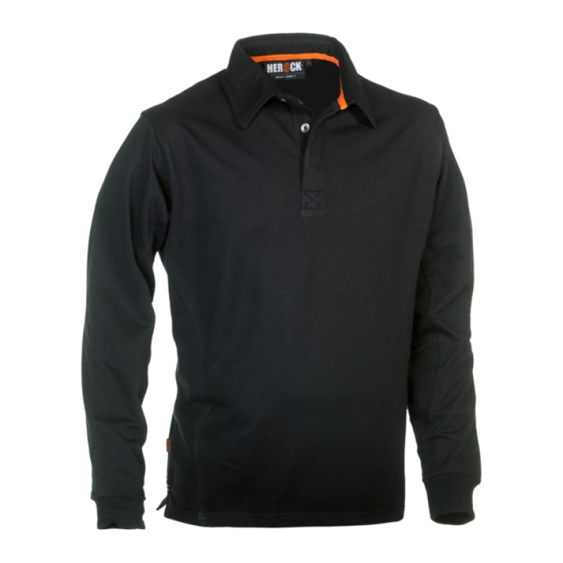 TROJA POLO LONG SLEEVES BLACK L