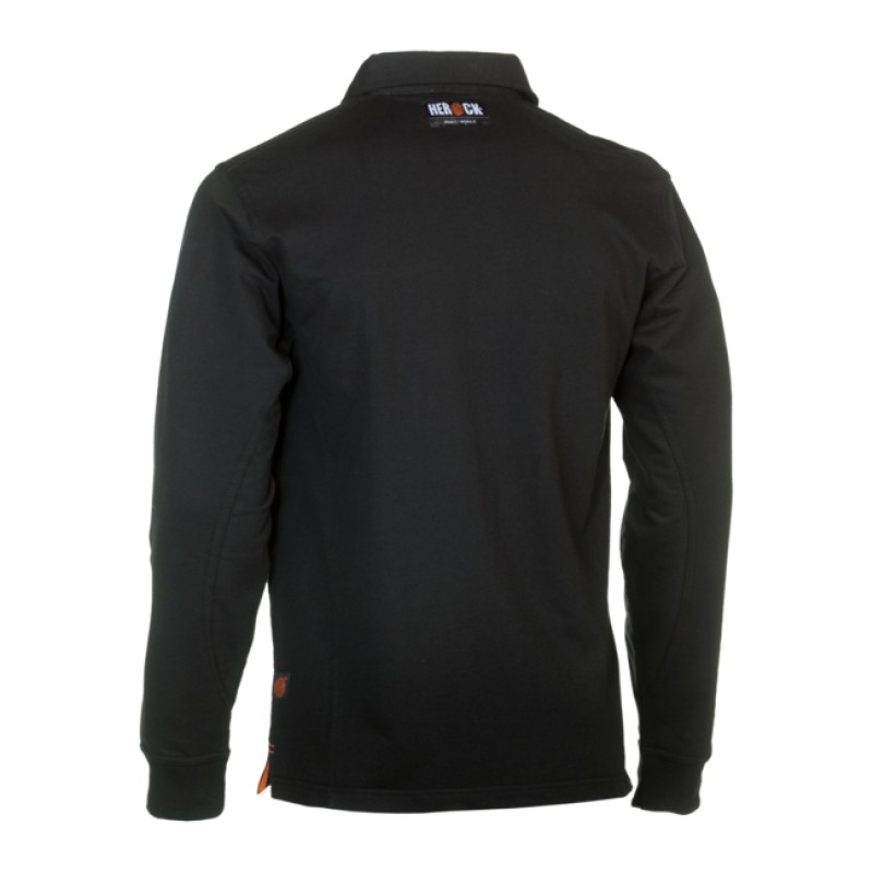 TROJA POLO LONG SLEEVES BLACK XL