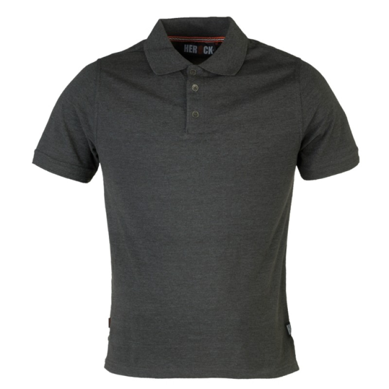 LEVI POLO SHORT SLEEVES DARK HEATHER GREY XL