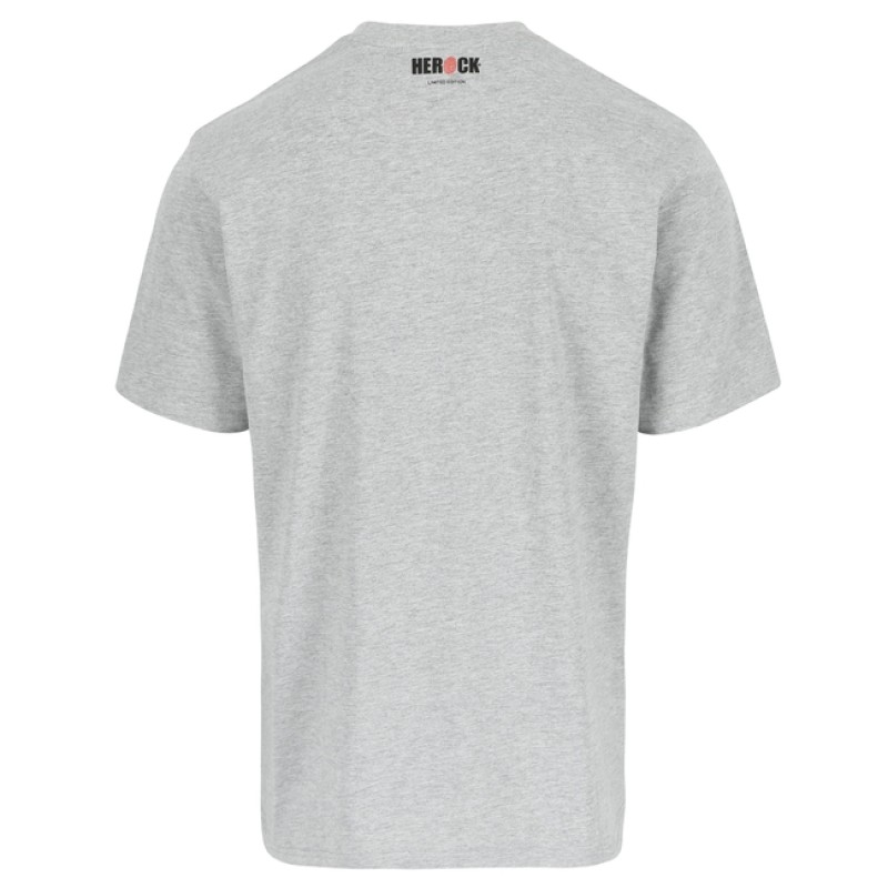 WORKER T-SHIRT SHORT SLEEVES LIGHT HEATHER GREY M