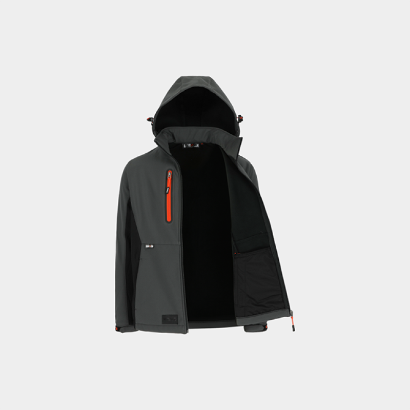 TRYSTAN SOFT SHELL JACKET ANTHRACITE / BLACK M