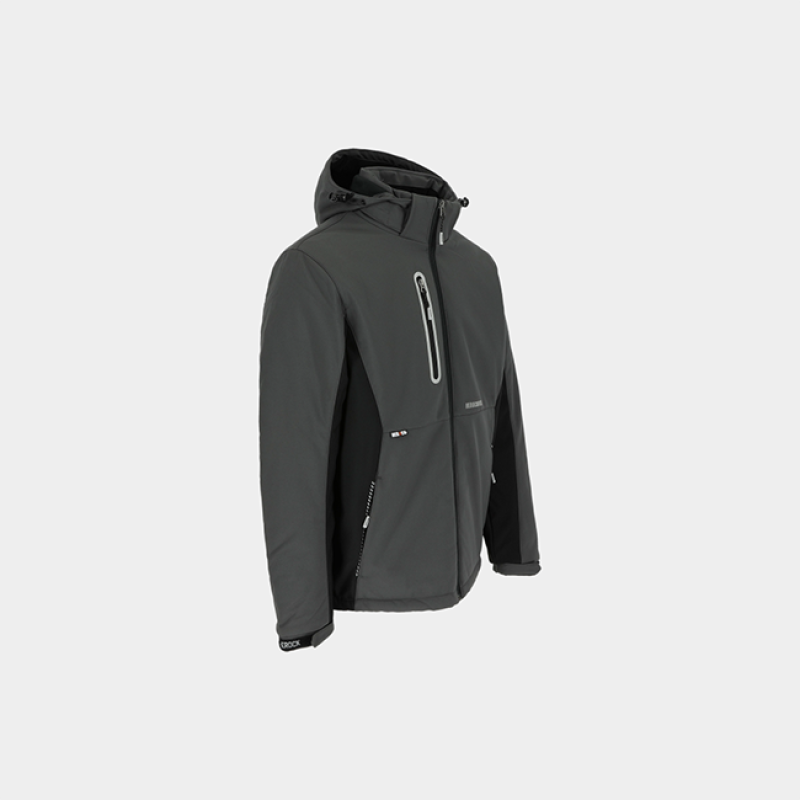 TARIS PADDED SOFTSHELL JACKET ANTHRACITE / BLACK M