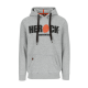 HERO HOODED SWEATER LIGHT HEATHER GREY XL