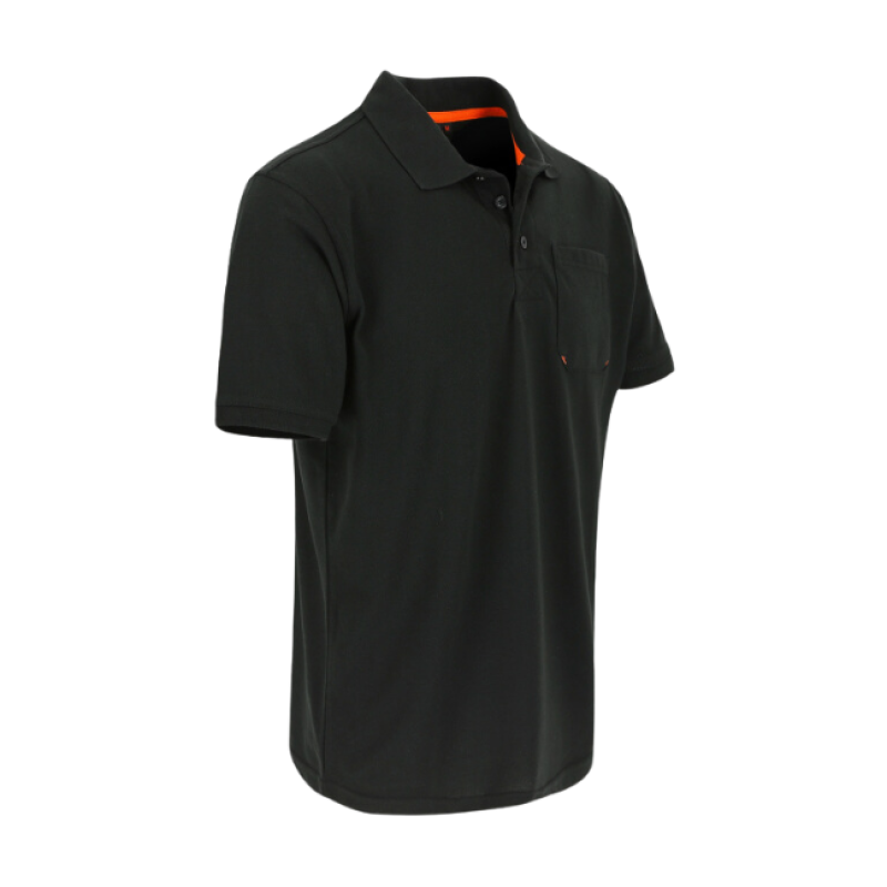 LEO POLO SHORT SLEEVES BLACK XS