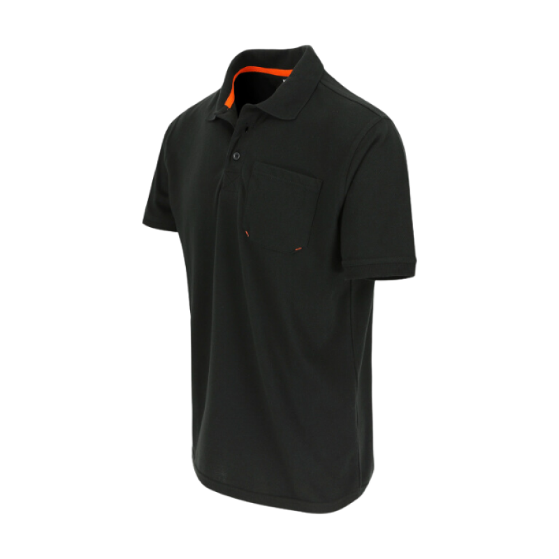 LEO POLO SHORT SLEEVES BLACK XS