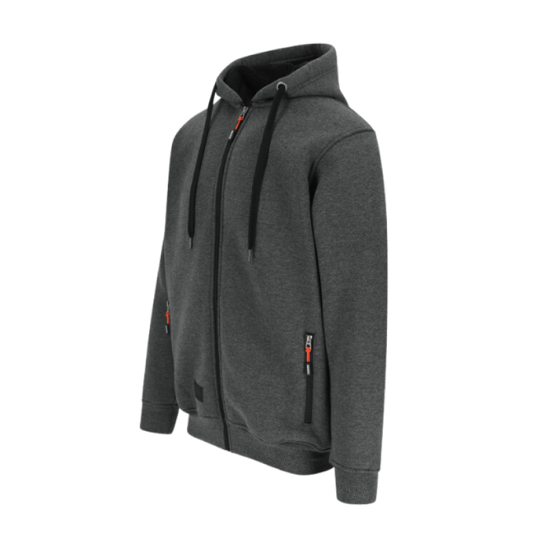 OTIS HOODED SWEATER DARK HEATHER GREY XXXL