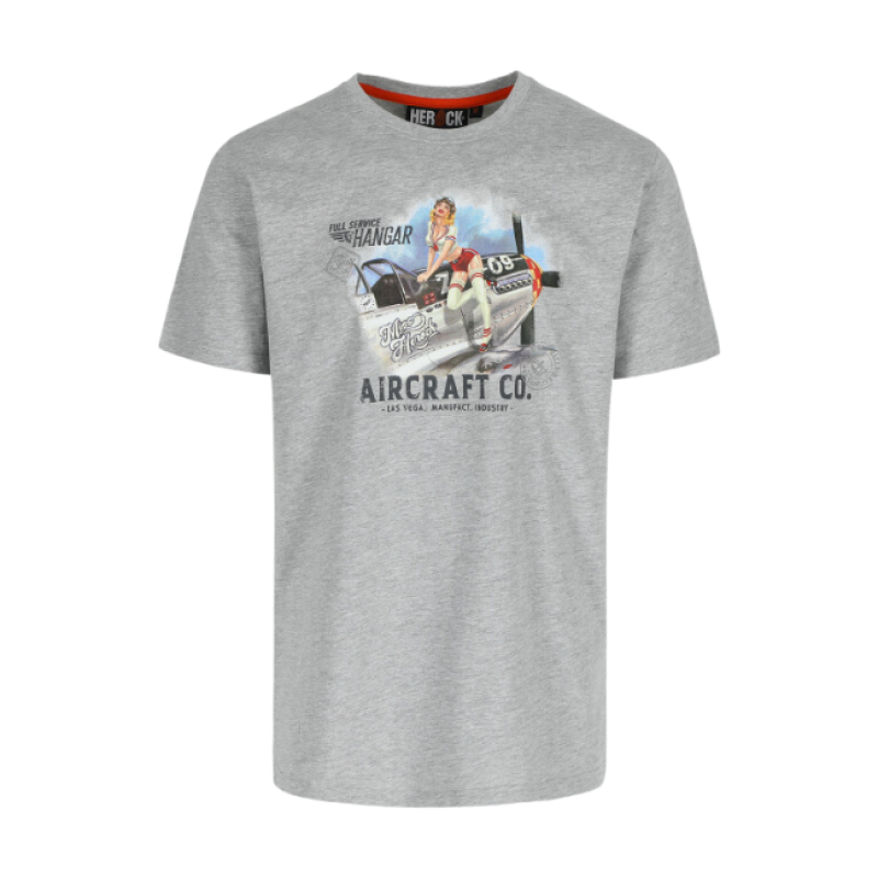 SKY RACER T-SHIRT SHORT SLEEVES LIGHT HEATHER GREY S