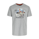 SKY RACER T-SHIRT SHORT SLEEVES LIGHT HEATHER GREY S