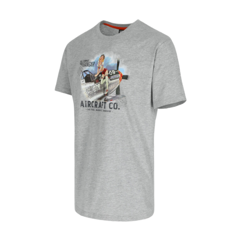 SKY RACER T-SHIRT SHORT SLEEVES LIGHT HEATHER GREY S