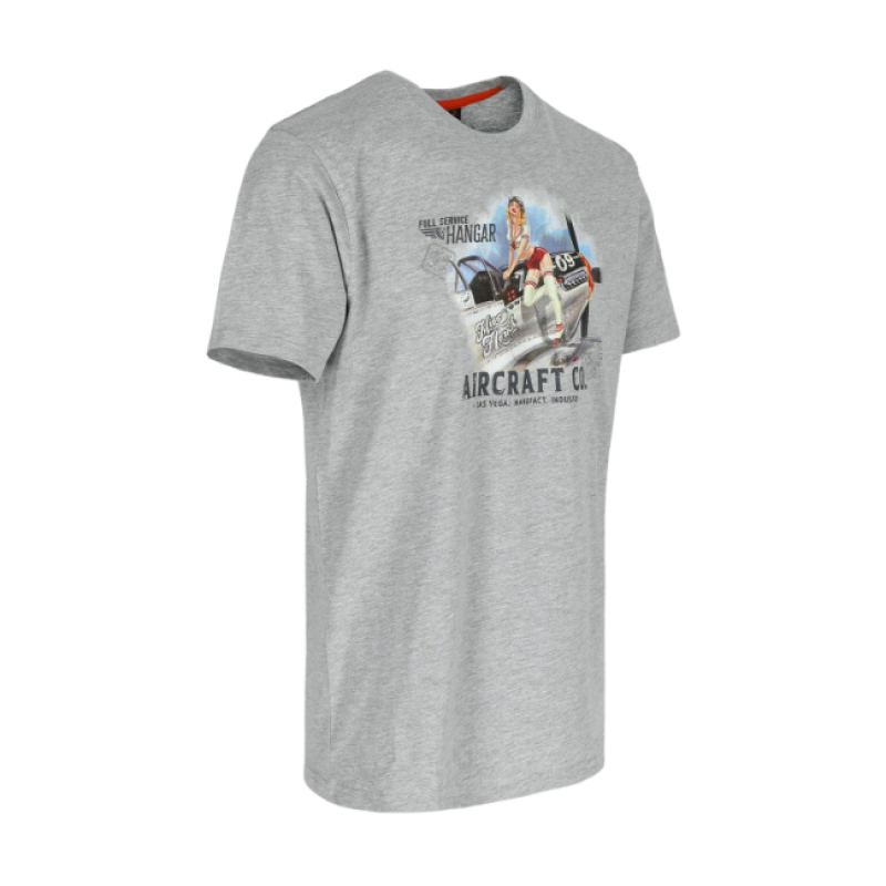 SKY RACER T-SHIRT SHORT SLEEVES LIGHT HEATHER GREY S