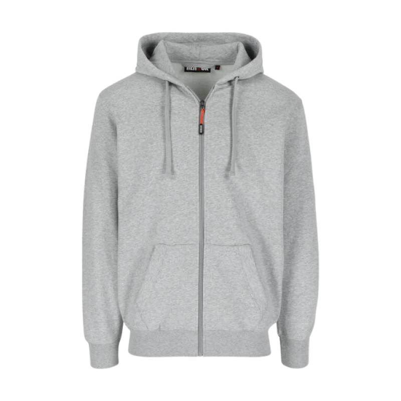 TOBIN HOODED SWEATER LIGHT HEATHER GREY L