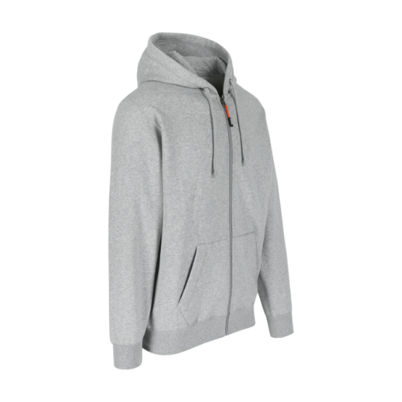 TOBIN HOODED SWEATER LIGHT HEATHER GREY L