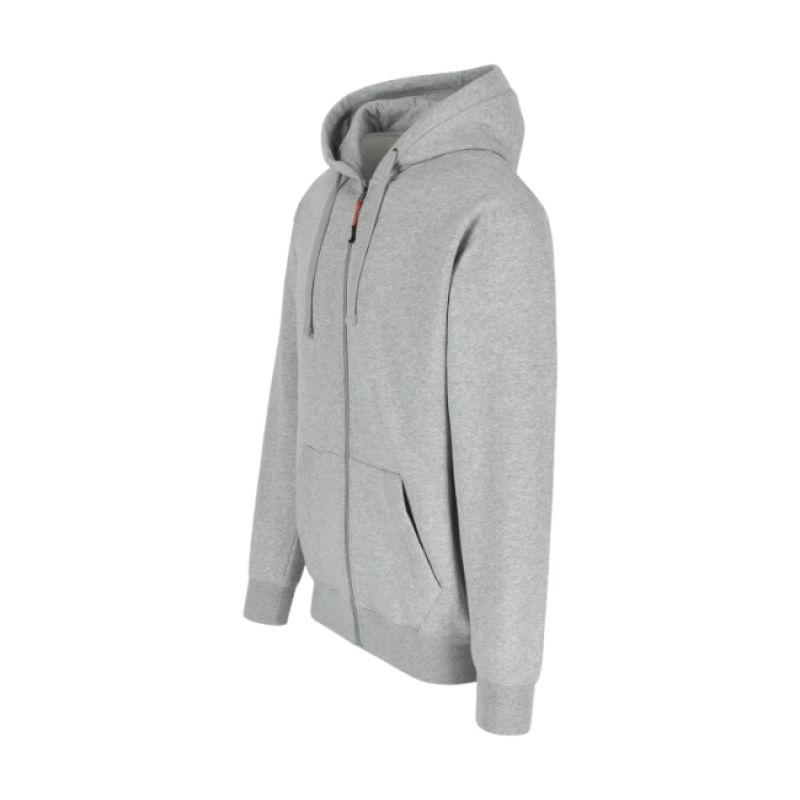 TOBIN HOODED SWEATER LIGHT HEATHER GREY L