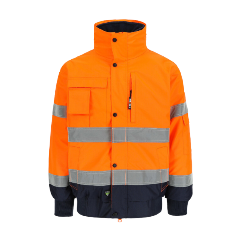 TARVOS HIGH VIZ JACKET ORANGE/NAVY M