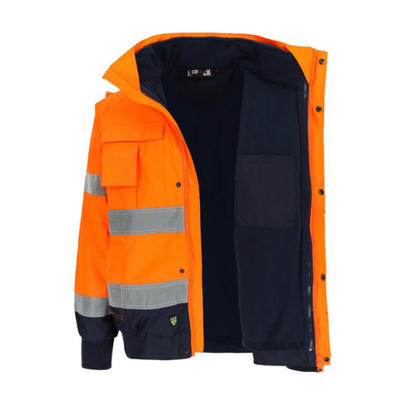 TARVOS HIGH VIZ JACKET ORANGE/NAVY M