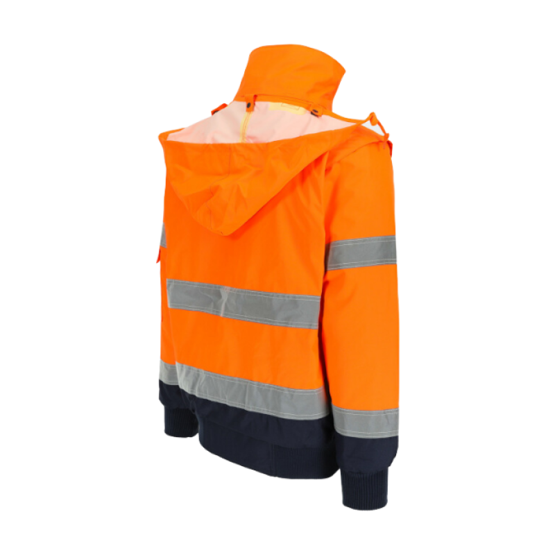 TARVOS HIGH VIZ JACKET ORANGE/NAVY M