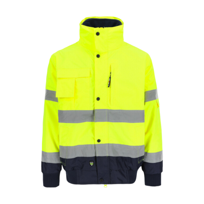 TARVOS HIGH VIZ JACKET YELLOW/NAVY XXL