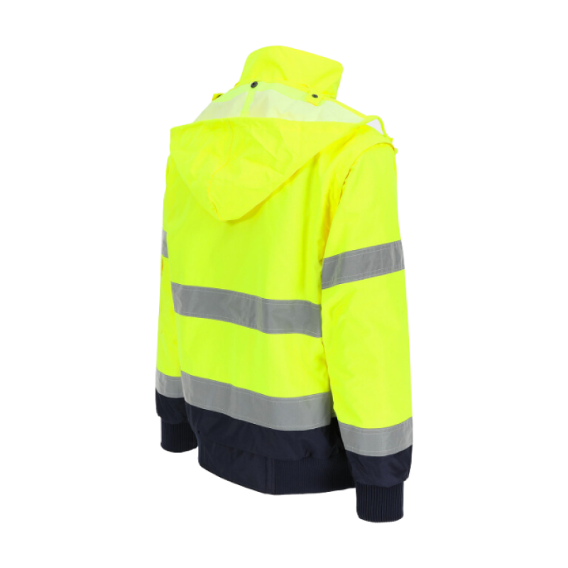 TARVOS HIGH VIZ JACKET YELLOW/NAVY XXL